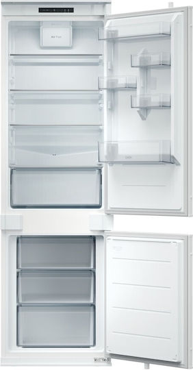 Candy Εντοιχιζόμενος Ψυγειοκαταψύκτης 268lt Υ177.2xΠ54xΒ55εκ. Λευκός CNBQL3518EV