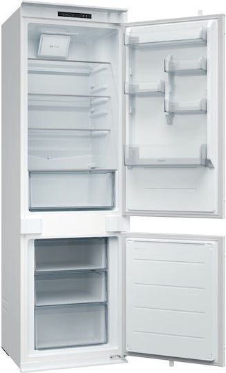 Candy Εντοιχιζόμενος Ψυγειοκαταψύκτης 268lt Υ177.2xΠ54xΒ55εκ. Λευκός CNBQL3518EV