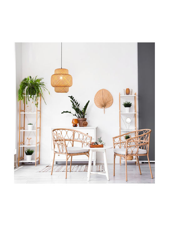 Agora Lighting Ρυθμιζόμενο Κρεμαστό Φωτιστικό Μαύρο Boho με Ντουί E27