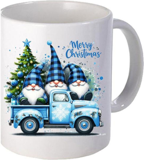 Storm Athletic Christmas Gnomes Mug Ceramic White