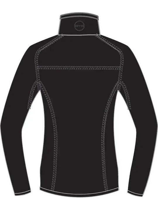 Women's Cardigan with Zipper Black