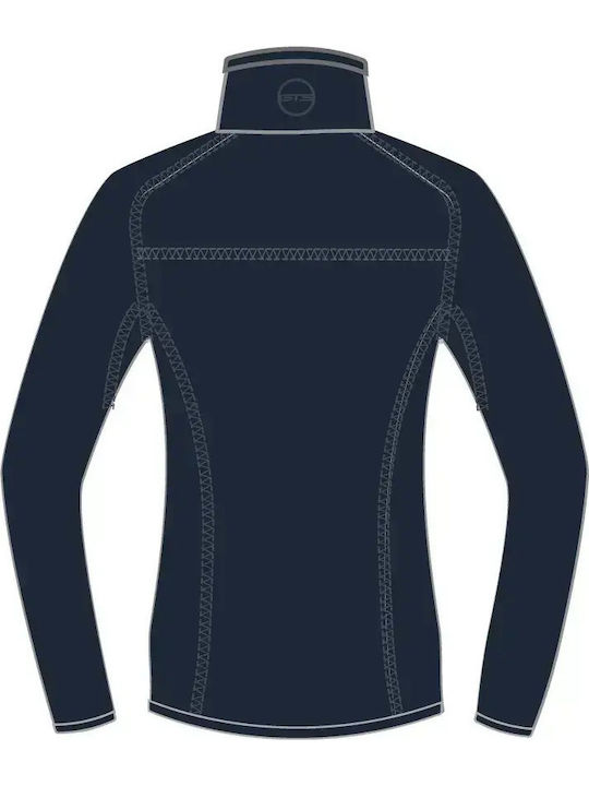Women's Cardigan with Zipper Navy