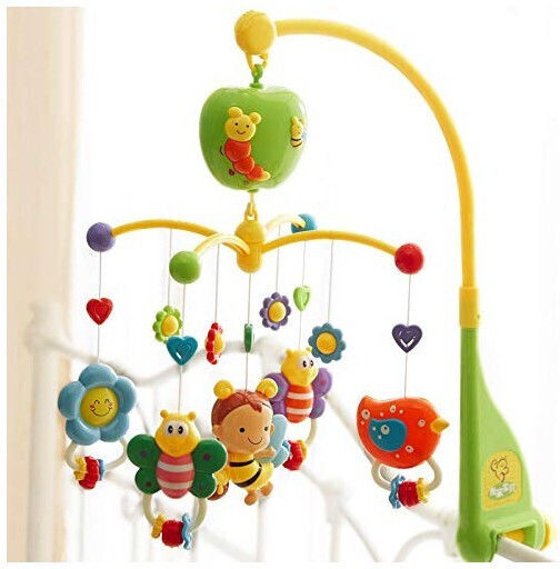 Mobile für Kinderbett mit Musik und Rotation für 0++ Monate
