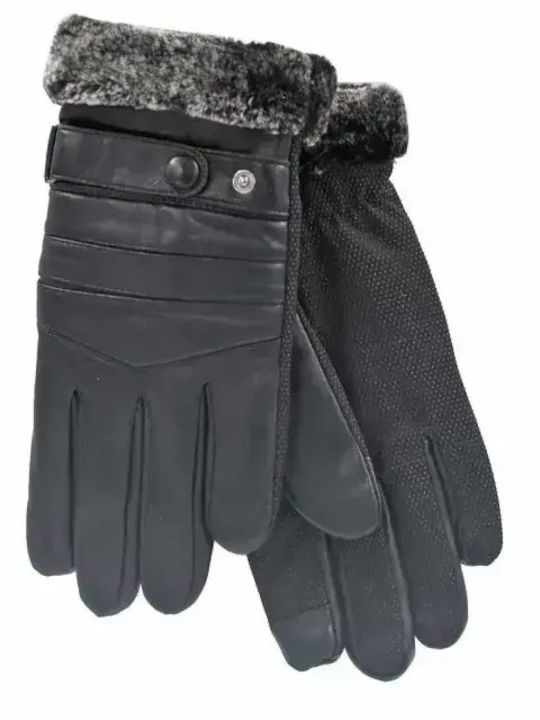 Set with Beanie Knitted in Black color