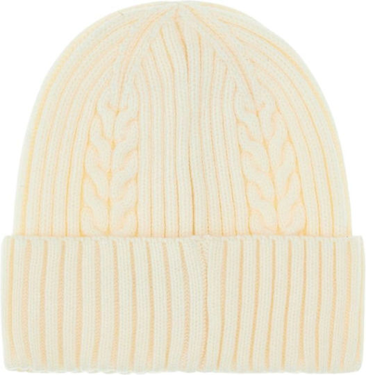 Beanie Feminin Căciulă Tricotat în culoarea Alb