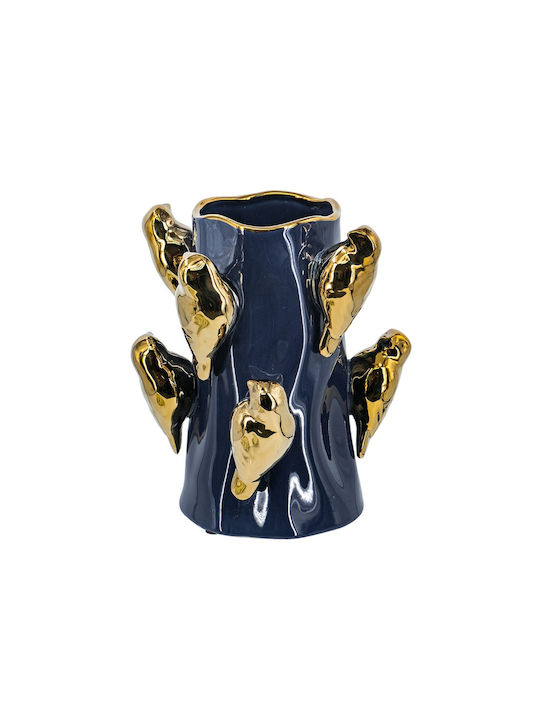 Artekko Decorative Vase Bird Blue 22x22x24.3cm