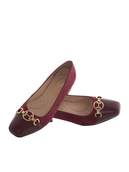 Anatomic Leather Burgundy Low Heels