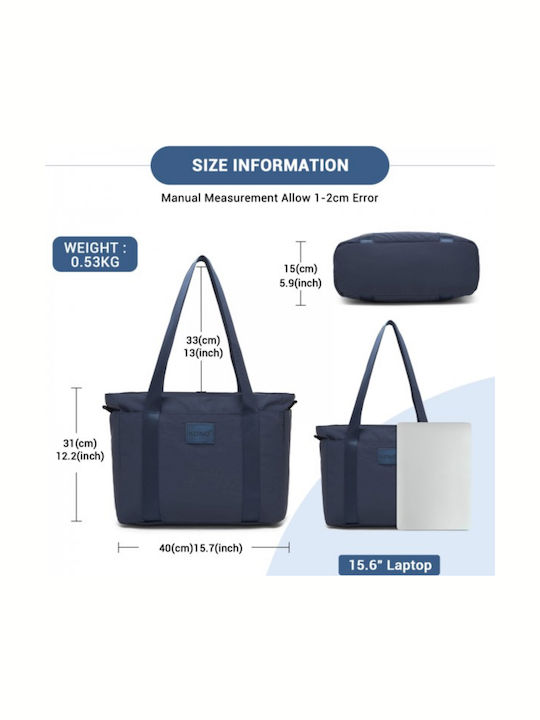 Γυναικεία Τσάντα Tote Χειρός Navy Μπλε