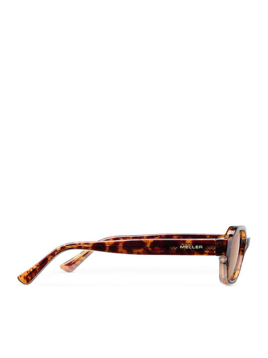 Meller Cumbi Male Sunglasses With Brown Horn-Rimmed Frame And Brown Lens CU-TUTGBROWN