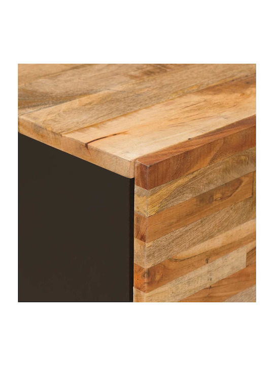 Sideboard made of Wood & Metal with Drawers Coffee 60x33.5x75cm