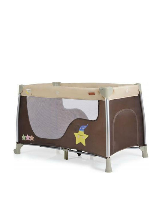 Moni Cangaroo Good Night Playpen 2 Levels with Changing Table & Mattress Beige 68x125cm