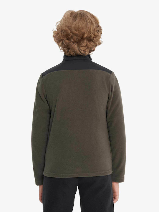 Αθλητική Παιδική Ζακέτα Fleece Brown