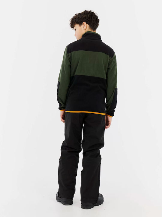 Kids Cardigan Fleece Kale Green