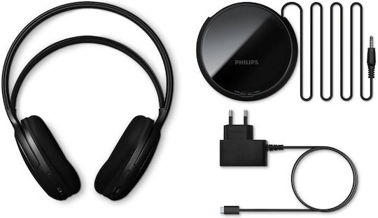 Philips SHC5200M2/12 Ασύρματα / Ενσύρματα Over Ear Ακουστικά Μαύρα