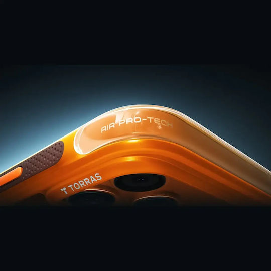 Torras Ostand Umschlag Rückseite Orange (iPhone 17 Pro)