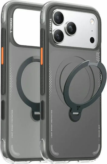 Torras Ostand Back Cover Μαύρο (iPhone 17 Pro Max)
