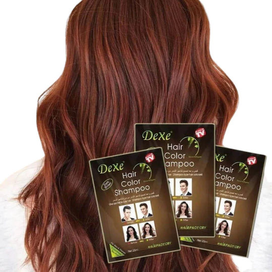 Dexe Dexe Shampoo Temporärer Farbstoff Haarfärbemittel Dunkelbraun