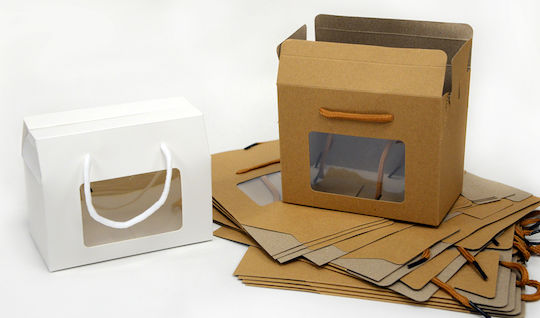 Paperpack Net Πλαστικό Κουτί για Δώρο Καφέ 11x9x15εκ. 12τμχ