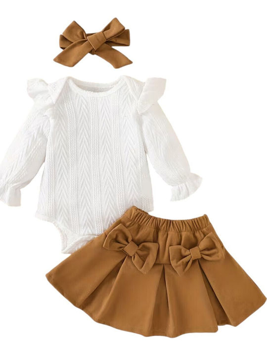 Комплект Зима 2бр Brown/White