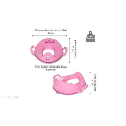 My Carry Potty Toddler Toilet Seat Pink with Handles