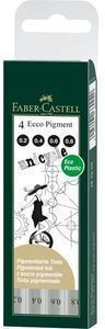 Faber-Castell Ecco Pigment Στυλό Ballpoint 4τμχ
