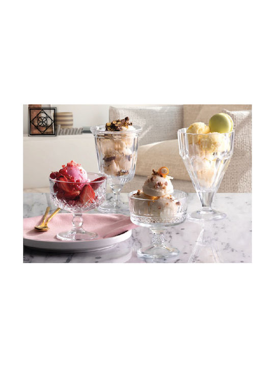 Espiel Timeless Eisschüssel Rund Glas Transparent mit Durchmesser 9.8cm