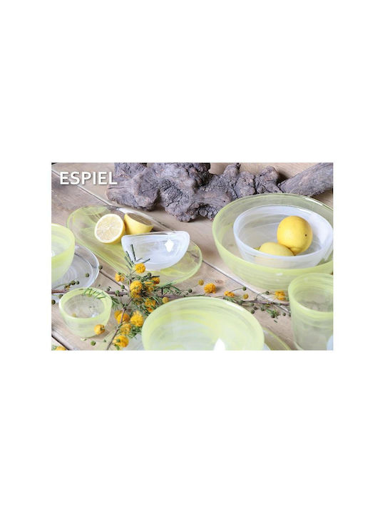Espiel Atlas Dip-Schüssel Rund Glas Yellow mit Durchmesser 7cm 6Stück