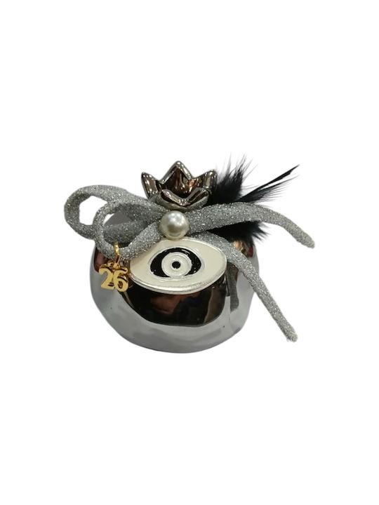 Kalliopi Silver de birou Amulet Rodie Argintiu Ceramic 2026 7x7cm 1buc