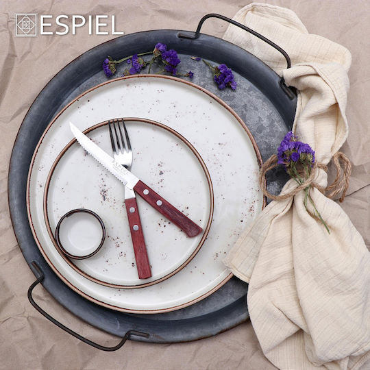 Espiel Typhoon Dip Serving Bowl Round Beige with Diameter 6cm 12pcs