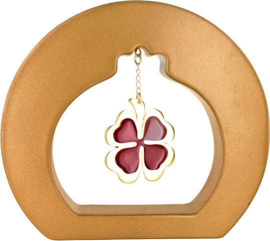 Prince Silvero Tabletop Lucky Charm Pomegranate Bronze made of Metal 12x14cm 1pcs