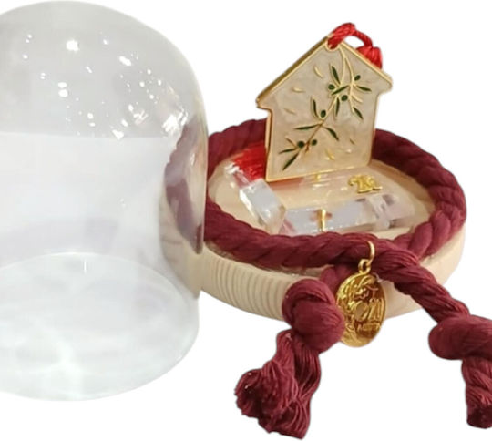 Kalliopi Silver Handmade Настолници Гоури Къща Бежов от Стъкло 2026 1бр Kalliopi Silver Handmade Настолници Гоури Къща Бежов от Стъкло 2026 1бр