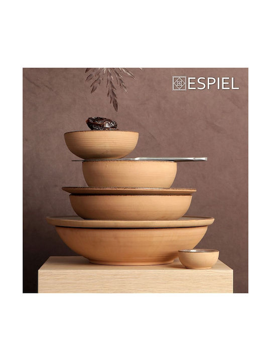 Espiel Calabria Serving Bowl Round Beige with Diameter 16cm