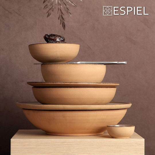 Espiel Calabria Serving Bowl Round Beige with Diameter 16cm