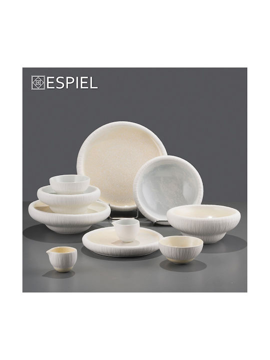 Espiel Zen Sky Serving Bowl Round made of Porcelain Beige with Diameter 11.5cm