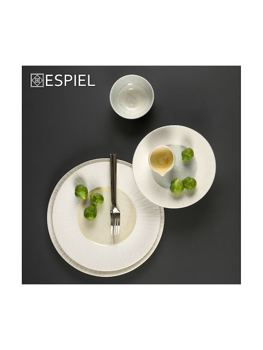 Espiel Zen Sky Serving Bowl Round made of Porcelain Beige with Diameter 11.5cm