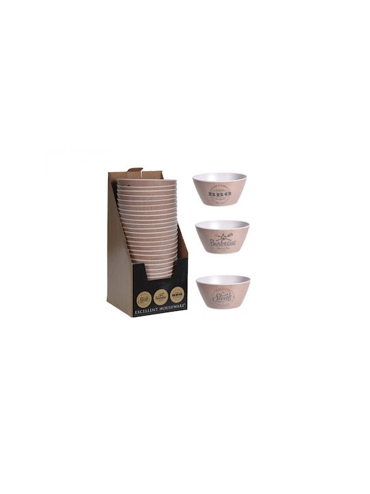 Excellent Houseware Μπωλ Σερβιρίσματος Στρογγυλό από Μελαμίνη Καφέ με Διάμετρο 14.5εκ. 3τμχ Excellent Houseware Μπωλ Σερβιρίσματος Στρογγυλό από Μελαμίνη Καφέ με Διάμετρο 14.5εκ. 3τμχ