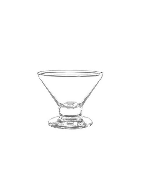 Borgonovo Ice Cream Serving Bowl Round Glass Transparent with Diameter 8.5cm