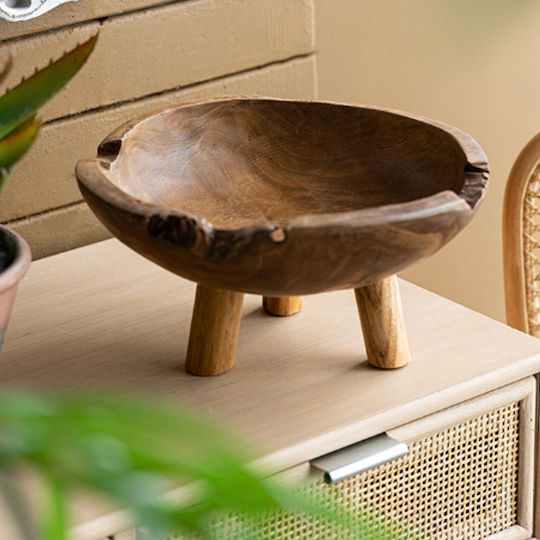 Artekko Serving Bowl Round Wooden with Diameter 20cm