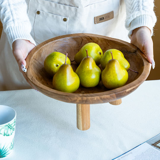 Artekko Serving Bowl Round Wooden with Diameter 20cm