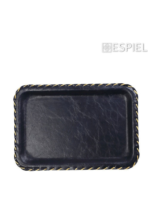 Espiel Kunststoff Rechteckig Serviertablett in Blau Farbe 34x24cm LTB2434K14-1 1Stück