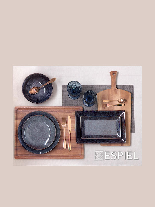 Espiel Wooden Rectangular Serving Tray in Brown Color 30.5x23x2cm BAG108 1pcs