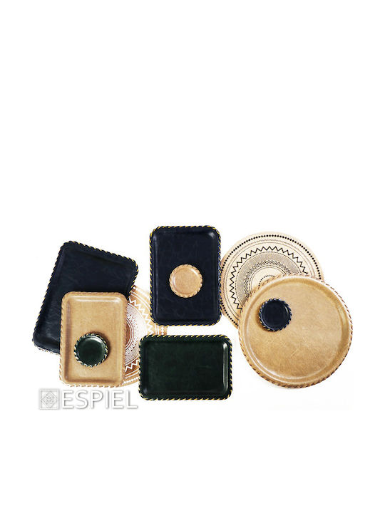 Espiel Kunststoff Rechteckig Serviertablett in Beige Farbe 30x20x1.5cm LTC2030K16-1 1Stück