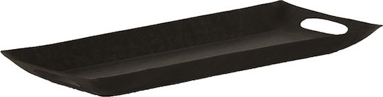 InTheBox Dahlia Metall Rechteckig Serviertablett mit Griffen in Schwarz Farbe 54x23x4cm 014958 2Stück InTheBox Dahlia Metall Rechteckig Serviertablett mit Griffen in Schwarz Farbe 54x23x4cm 014958 2Stück
