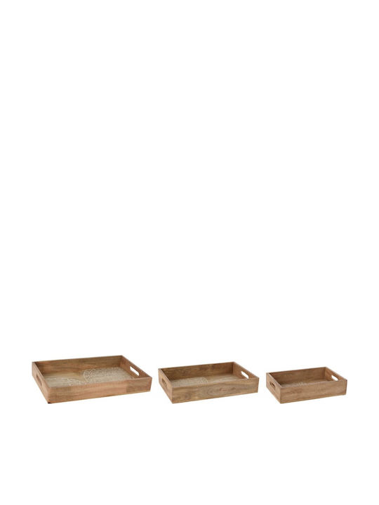 Excellent Houseware Ξύλινος Δίσκος Σερβιρίσματος 45.5x29.5x7cm