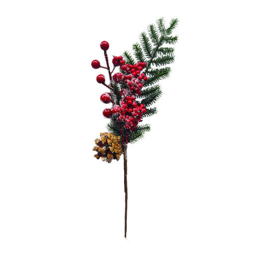 AGC Christmas Decorative Flower 33cm 6pcs