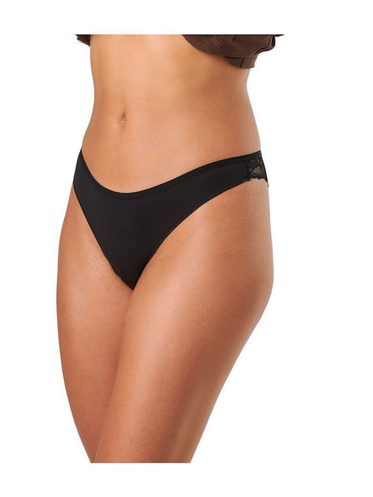 Women's Brazil 2Pack with Lace Black/burgundy