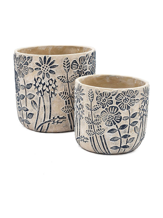 Artekko Cement Planter Concrete Beige 18x18x17cm.
