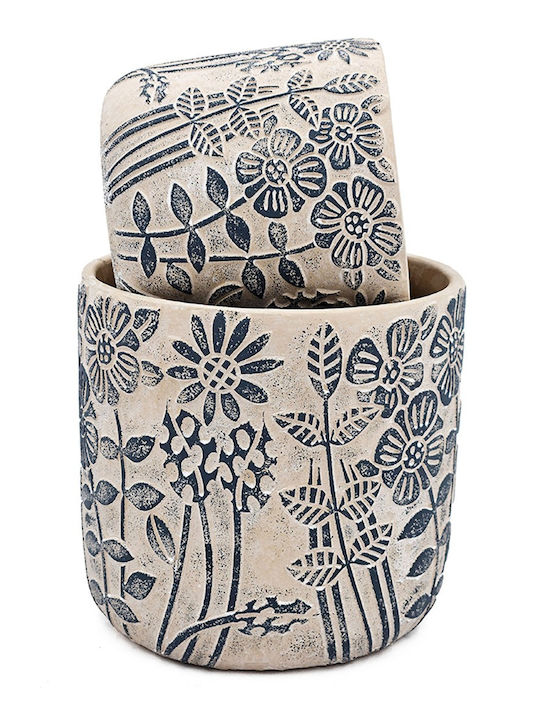 Artekko Cement Planter Concrete Beige 18x18x17cm.