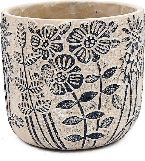 Artekko Cement Саксия Бетон Бежов 18x18x17εκ.