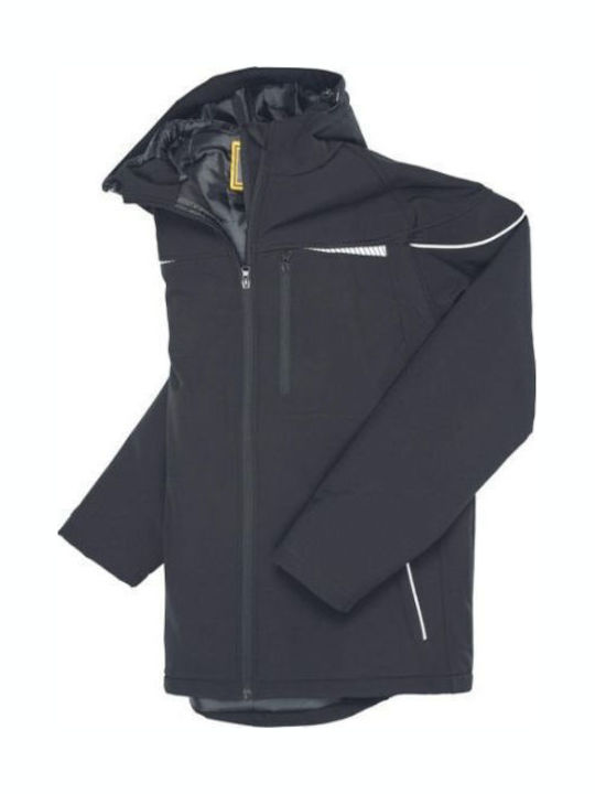 Cerva Work Jacket Cold with Hood Black